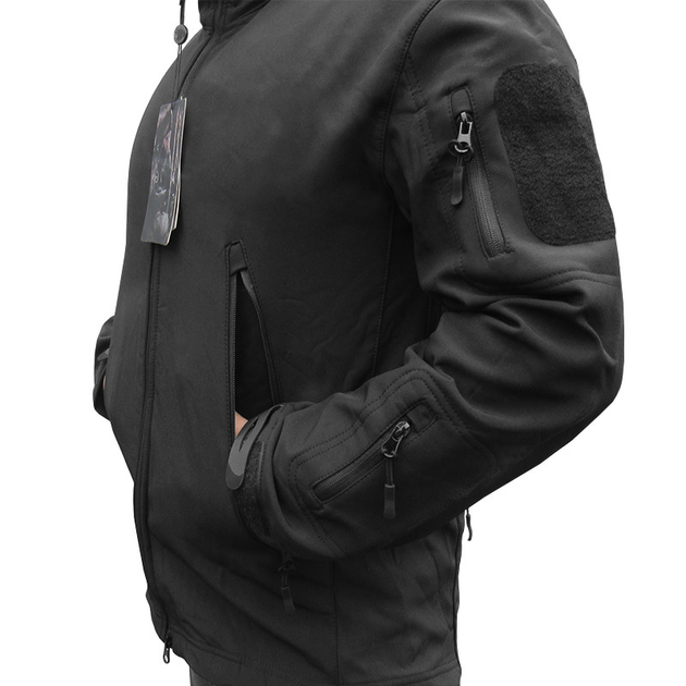 Тактическая куртка № 2 Lesko A012 Black 3XL мужская военная (K/OPT2_5127-18492) - изображение 2
