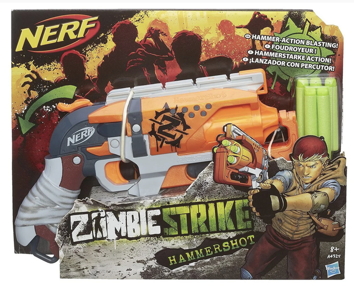 Ружье, пистолет, автомат, Бластер Nerf Zombie Strike Hammershot