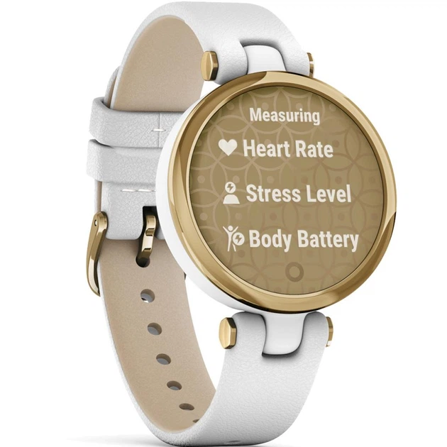 Смарт-часы Garmin Lily, LightGold, White, Leather (010-02384-B3) - Фото 3 Смарт-часы Garmin Lily, LightGold, White, Leather (010-02384-B3) - зображення 3