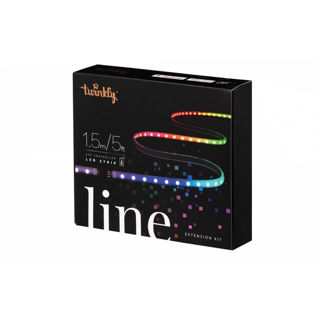 Гірлянда Twinkly Smart LED Line RGB, підсвічування плюс 1,5м, Gen II, IP20, к (TWL100ADP-B) - зображення 5