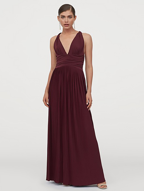 Сукня довга осіння жіноча H&M 0718086-0 38 Бордова від Rozetka на платформі USKIDKA Акція на Сукня довга осіння жіноча H&M 0718086-0 38 Бордова від Rozetka