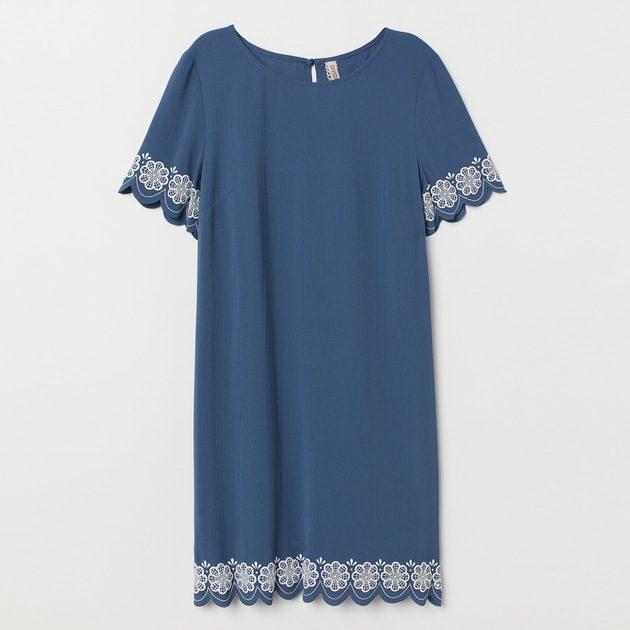 Сукня коротка літня жіноча H&M 0708985-9 36 Сірий/Блакитний від Rozetka на платформі USKIDKA Акція на Сукня коротка літня жіноча H&M 0708985-9 36 Сірий/Блакитний від Rozetka