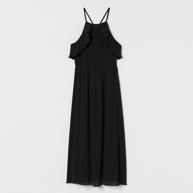 Сукня довга літня жіноча H&M 0782742-0 36 Чорна від Rozetka на платформі USKIDKA Акція на Сукня довга літня жіноча H&M 0782742-0 36 Чорна від Rozetka