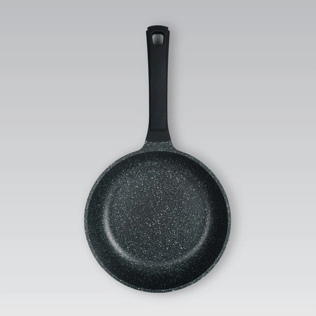 Сковорода с антипригарным покрытием и стеклянной крышкой Maestro Granite 20 см (MR-1225-20) - изображение 4