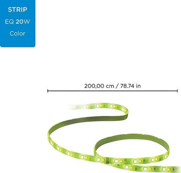 Світлодіодна стрічка WiZ LEDStrip (1600 Lm) 2700-6500 K RGB Wi-Fi 2 метри Wi-Fi (8718699788162) - зображення 12