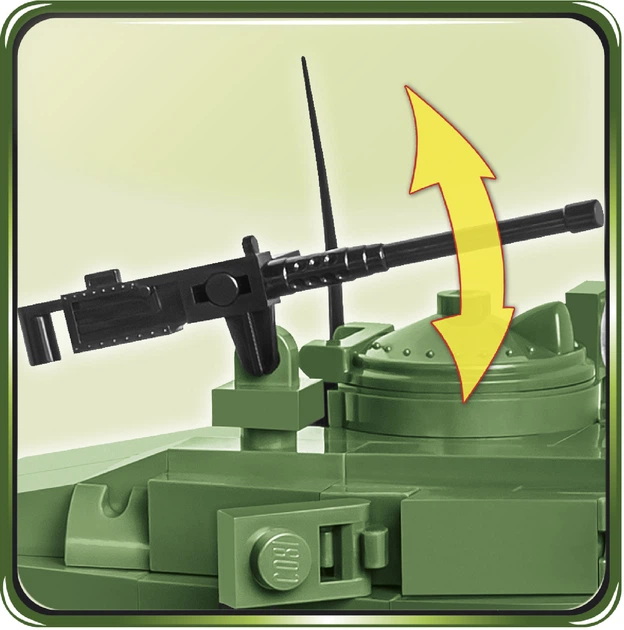 Klocki konstrukcyjne Cobi II Wojna Światowa Czołg M24 Chaffee 590 elementów (COBI-2543) - obraz 8