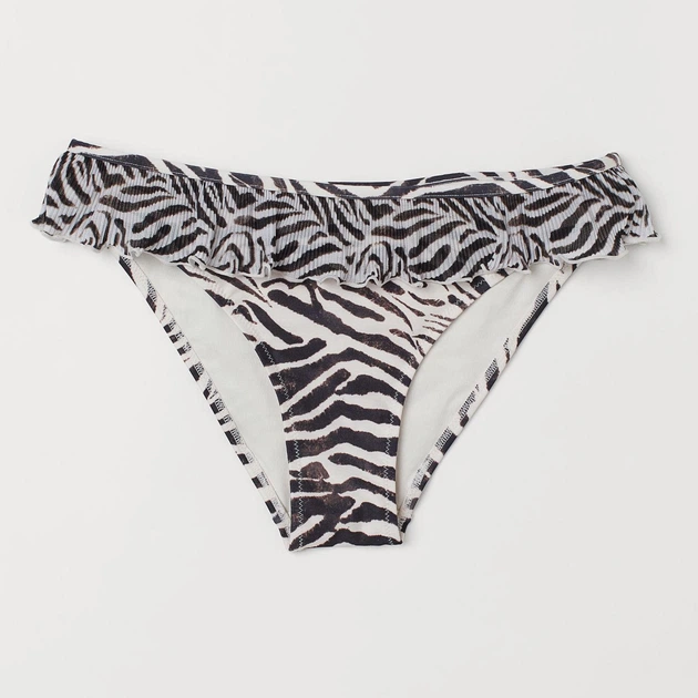 Нижня частина купальника жіноча H&M XAZ177310ZPCX 34 Зеброва (DD8000006960324) - Фото 1 Нижня частина купальника жіноча H&M XAZ177310ZPCX 34 Зеброва (DD8000006960324) - зображення 1