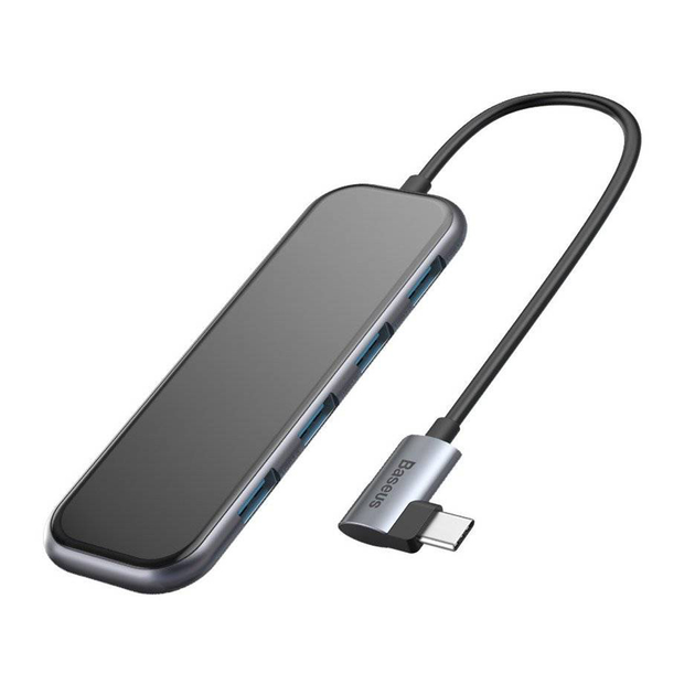 USB-хаб Baseus Multifunctional USB-C to 4хUSB-A | USB-C Gray (CAHUB .
