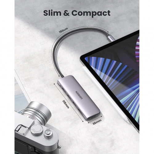 USB-хаб Ugreen USB-C Hub 6-in-1 Multifunctional - изображение 6