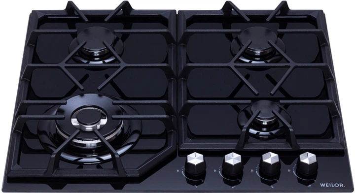 Варильна поверхня газова WEILOR GG W604 BL - зображення 2