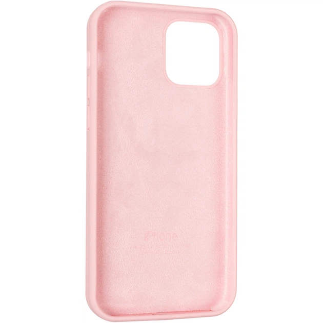 Чохол Fiji Silicone Case для Apple iPhone 14 бампер накладка Soft Touch з мікрофіброю Light Pink - зображення 3
