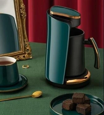 Кофеварка DSP электрическая турка KA3047 400 Ватт зеленая (KA3047) - изображение 2