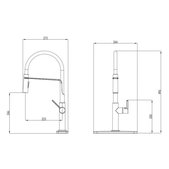 Смеситель-кран кухонный DEVIT Laguna 56110B - изображение 2