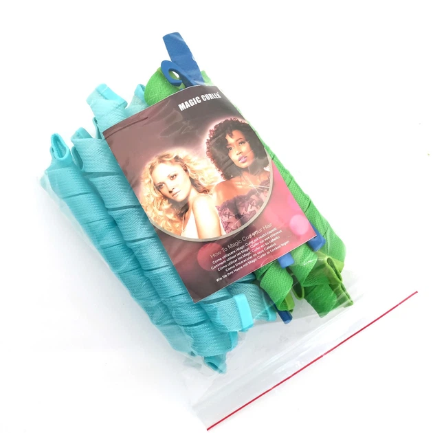 Бигуди Magic Curler "Спираль" длина 55 см, набор 18 шт., стандартный локон, зелено-голубые - Фото 3 Бигуди Magic Curler "Спираль" длина 55 см, набор 18 шт., стандартный локон, зелено-голубые - изображение 3