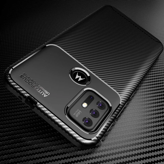 Чохол Fiber для Motorola Moto G10 протиударний бампер Black - зображення 6