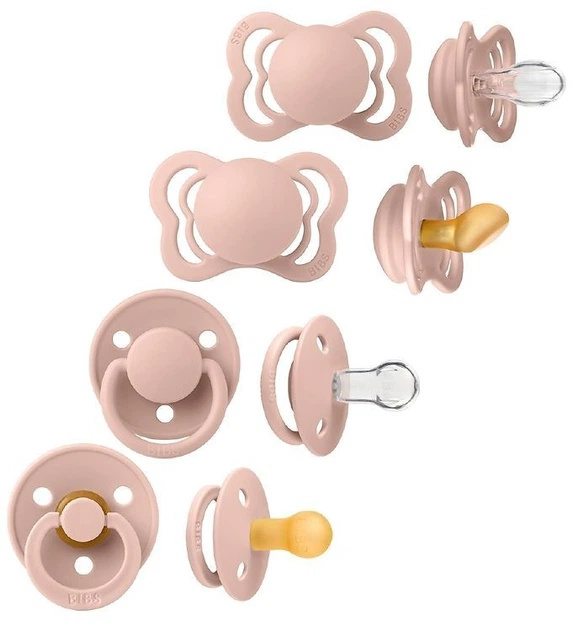 Пустушки BIBS подарунковий набір Blush 0-6 міс натуральний каучук - Фото 2 Пустушки BIBS подарунковий набір Blush 0-6 міс натуральний каучук - изображение 2