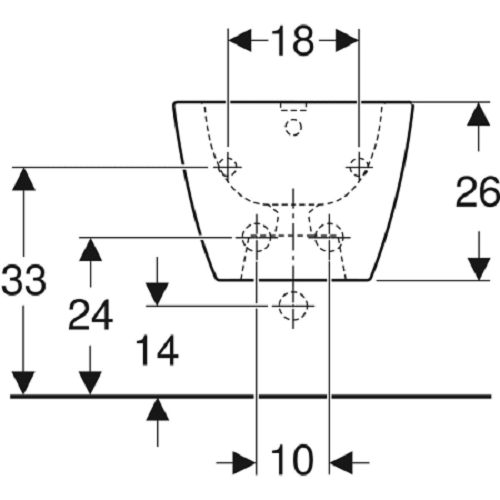 Биде подвесное Geberit Smyle Square (500.209.01.1) - изображение 4