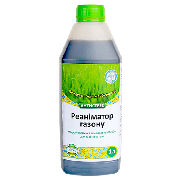Микробиологическое удобрение Эмбико Реаниматор Газона / 1 л 