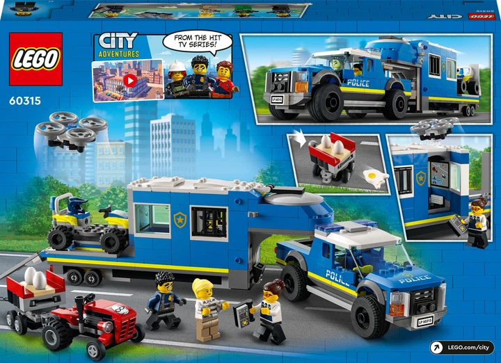 Zestaw klocków LEGO City Mobilne centrum dowodzenia policji 436 elementów (60315) - obraz 6