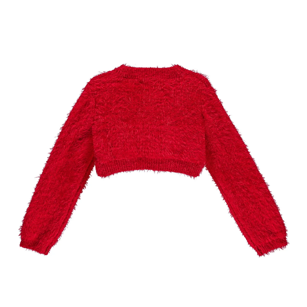 Міні-кардиган з ефектом хутра для дівчинки Brums 193BGHC004-207 червоний 116 - зображення 2