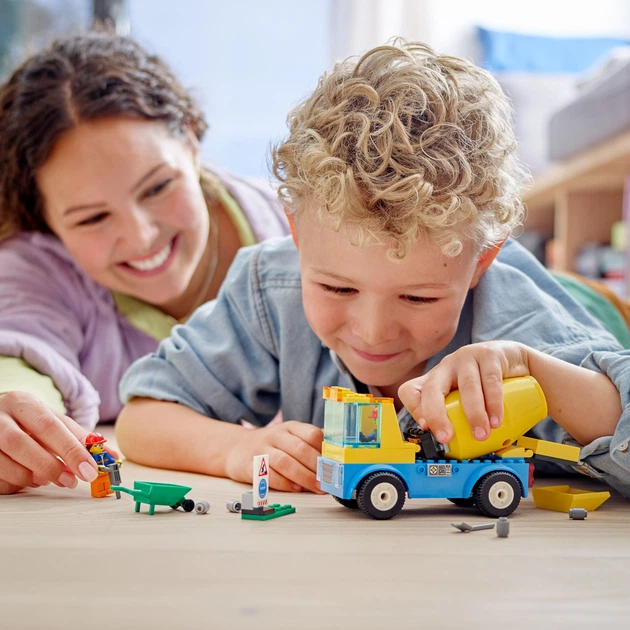 Zestaw klocków LEGO City Ciężarówka z betoniarką 85 elementów (60325) - obraz 3