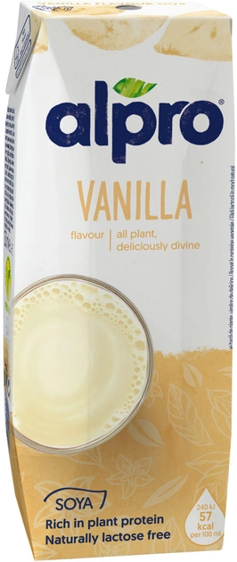 Напиток соевый Alpro с ванильным вкусом 250 мл х 24 шт (5411188125211) - изображение 2