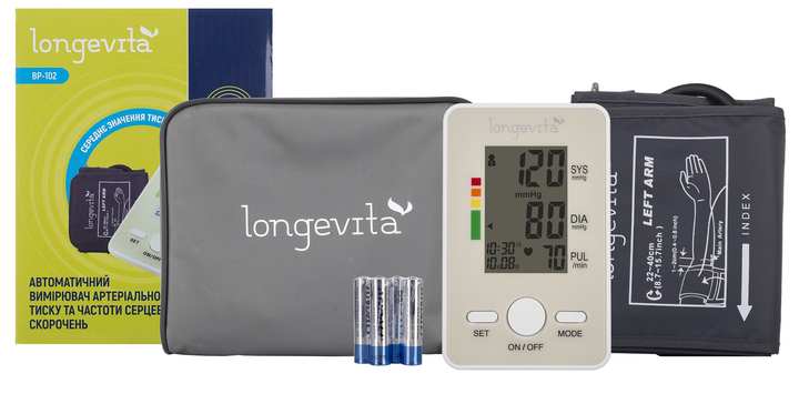Автоматичний вимірювач тиску Longevita BP-102 (5828401) - зображення 1