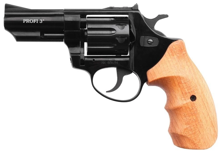 Револьвер под патрон Флобера Zbroia Profi 3 черный бук - изображение 1