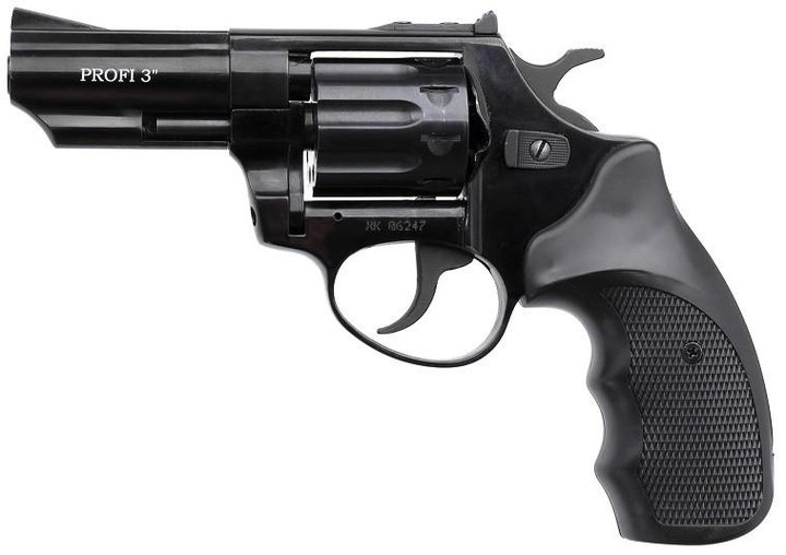 Револьвер під патрон Флобера Zbroia Profi 3 чорний пластик - зображення 1