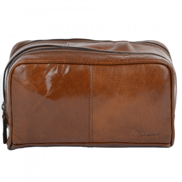 Светло-коричневый мужской кожаный несессер Ashwood 2012 Chestnut - Фото 1 Светло-коричневый мужской кожаный несессер Ashwood 2012 Chestnut - изображение 1