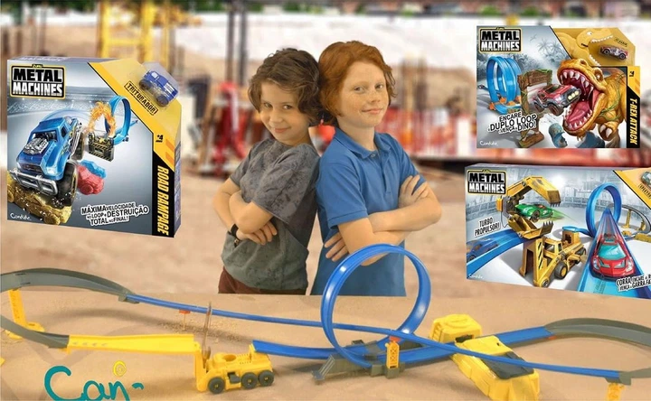 Трек Zuru Metal Machines Police Construction Destruction Петля