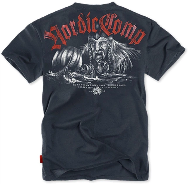 Футболка хлопковая длинная мужская Dobermans Aggressive Nordic Comp TS97NV 3XL Синяя (2550000121925) - Фото 2 Футболка хлопковая длинная мужская Dobermans Aggressive Nordic Comp TS97NV 3XL Синяя (2550000121925) - изображение 2