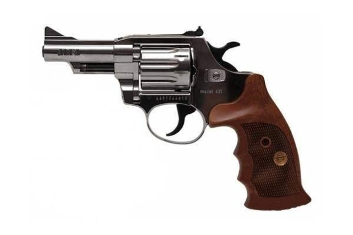 Револьвер флобера Alfa mod. 431 4 мм нікель/дерево ( 144943/9 ) - зображення 1