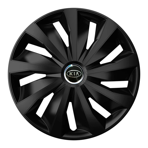 Автомобильные колпаки 4 Racing Grip Pro Black R15 4 шт. (с логотипом Kia) - Фото 1 Автомобильные колпаки 4 Racing Grip Pro Black R15 4 шт. (с логотипом Kia) - изображение 1