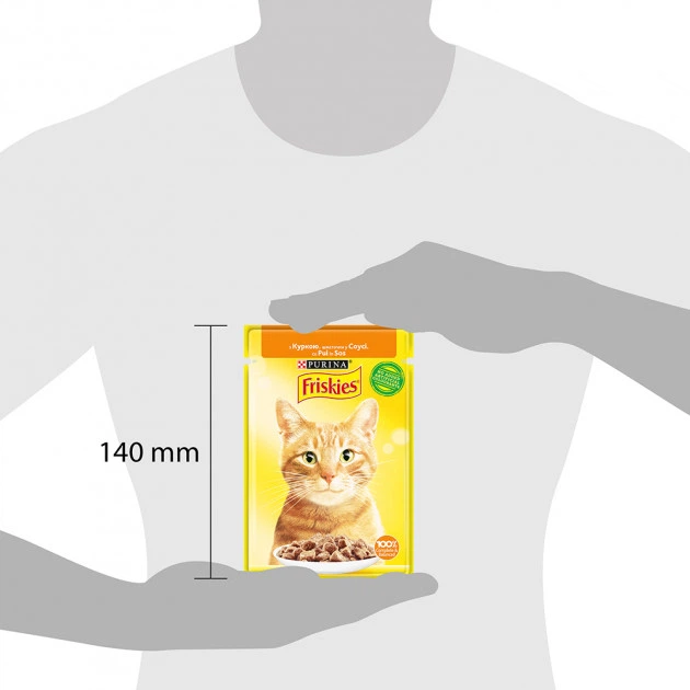 Упаковка влажного корма Purina Friskies кусочки в соусе с курицей 26 шт по 85 г (7613036965279) - Фото 5 Упаковка влажного корма Purina Friskies кусочки в соусе с курицей 26 шт по 85 г (7613036965279) - изображение 5