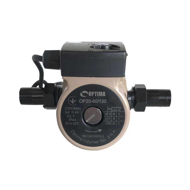 Насос циркуляционный Optima OP20-60 130мм + гайки, + кабель с вилкой! - изображение 4