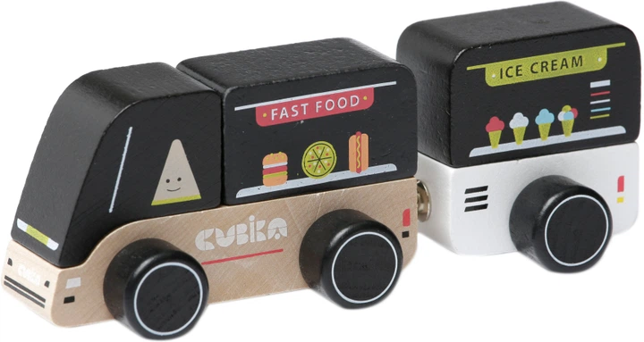 Drewniana zabawka Cubika Food truck (4823056515542) - obraz 2