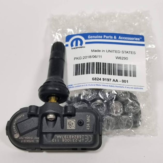 Датчик давления в шинах MOPAR / CHRYSLER / JEEP / DODGE 68239-720AB (68249-197AA) - изображение 1