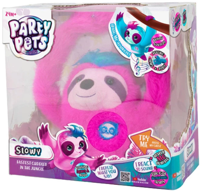 Игрушка интерактивная Magic Mixies Slowy Ленивец Розовый (8411936715678) (PPSL002) - Фото 3 Игрушка интерактивная Magic Mixies Slowy Ленивец Розовый (8411936715678) (PPSL002) - изображение 3