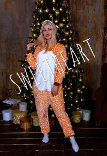 Пижама кигуруми Sweetheart Олененок S (рост 145 - 155) – Брендовая ...