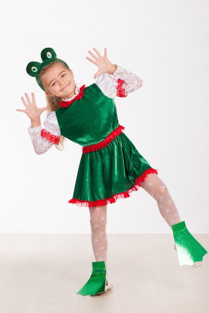 Карнавальный костюм для девочки Лягушка - Жабка бант - купить в интернет-магазине kormstroytorg.ru
