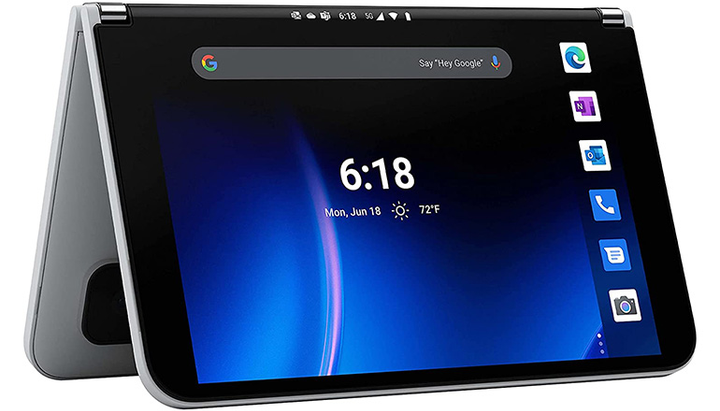 スマートフォン本体 Google - Surface Duo USV-00001 Glacier 6GB 256GB Microsoft Surface Duo 256GB - Glacier - Android 360° Fold
