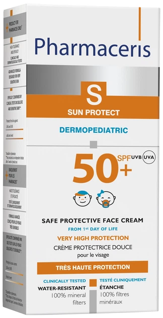 Сонцезахисний крем для обличчя з перших днів життя Pharmaceris S Sun Protection SPF50+ 50 мл (5900717149816) - зображення 2