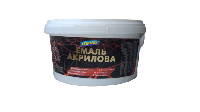Эмаль акриловая для дерева та металу Akrilika 2,5 кг - изображение 2