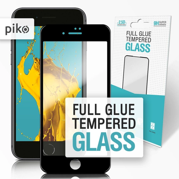 Защитное стекло Piko Full Glue для Apple iPhone SE 2020 Black (1283126501418) - изображение 2
