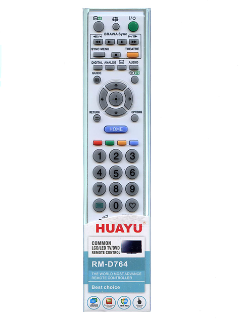 Пульт HUAYU RM-D764 для телевизоров SONY (17101) - изображение 2