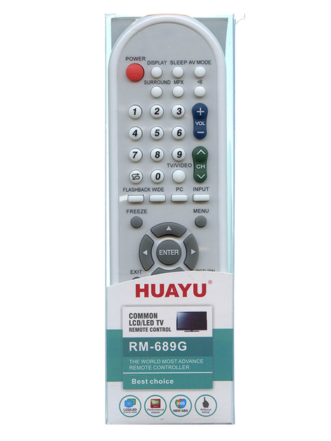 Пульт HUAYU RM-689G для телевизоров Sharp (1555) - Фото 2 Пульт HUAYU RM-689G для телевизоров Sharp (1555) - изображение 2
