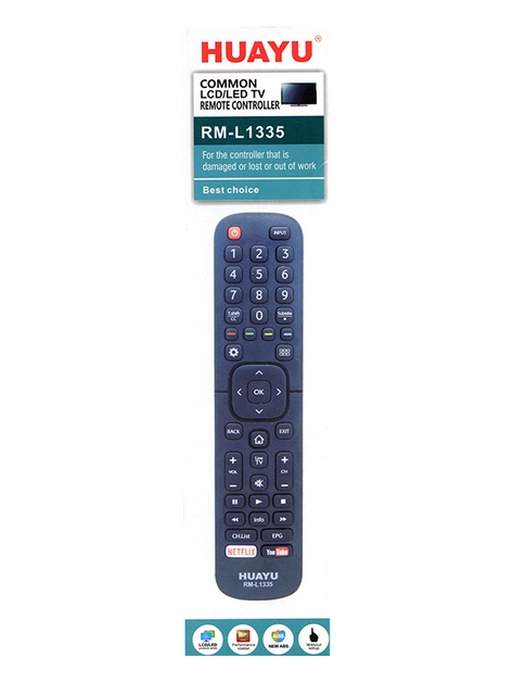 Пульт HUAYU RM-L1335 для телевизоров Hisense (3085) - Фото 3 Пульт HUAYU RM-L1335 для телевизоров Hisense (3085) - изображение 3