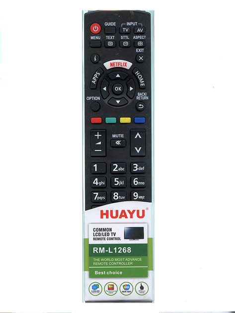 Пульт HUAYU RM-L1268 для телевизоров Panasonic (3077) - Фото 3 Пульт HUAYU RM-L1268 для телевизоров Panasonic (3077) - изображение 3