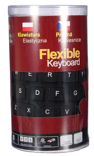 Гумова клавіатура Keyboard Flexible - зображення 3